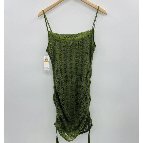 1. STATE Womens Small Crochet Convertible Tank Dress Swim Cover-Up in Green $59 - Picture 5 of 9